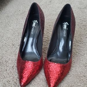 Ruby Sparkle Heels